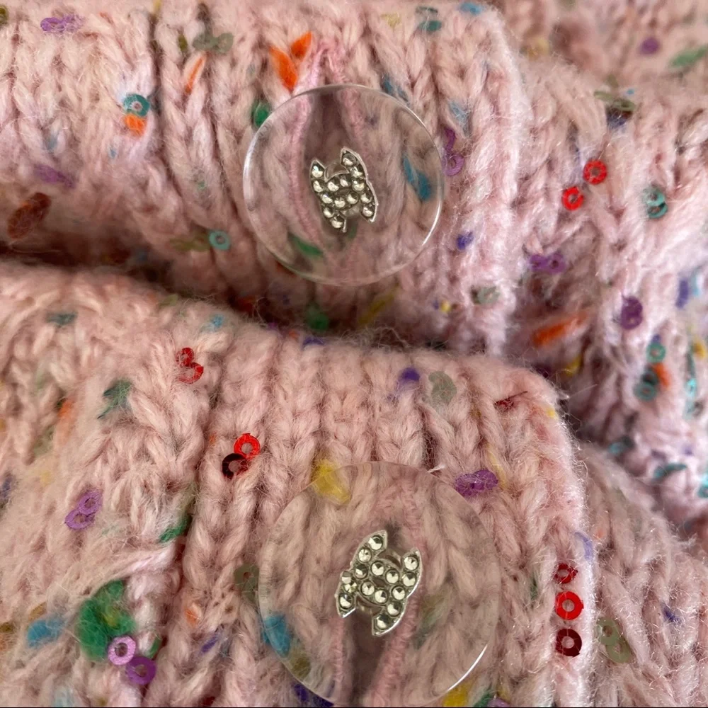 Chanel multicolor sequin sweater